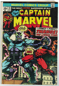 Captain Marvel #33 VG Front Cover