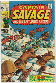 Captain Savage #16 VG Front Cover