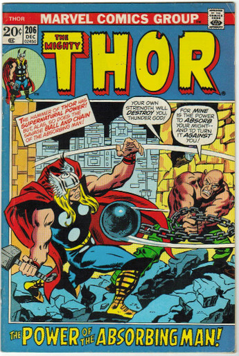 Thor #206 FN Front Cover