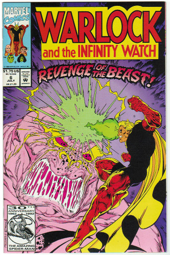 Warlock & the Infinity Watch #6 VF/NM Front Cover