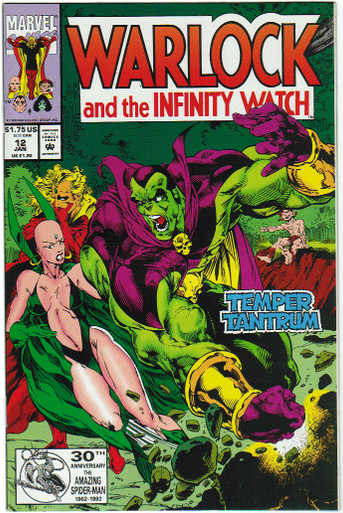Warlock and the Infinity Watch #12 VF/NM Front Cover