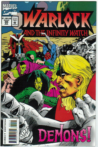 Warlock and the Infinity Watch #30 VF/NM Front Cover