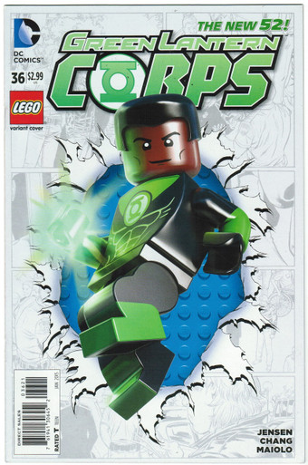 Green Lantern Corps #36 NM Lego Variant Front Cover