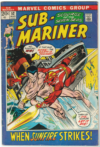 Sub Mariner #52 VG Front Cover