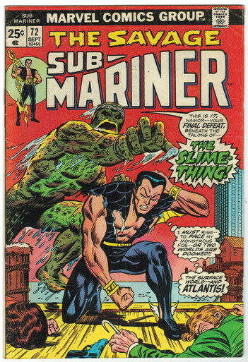 Sub Mariner #72 VG Front Cover