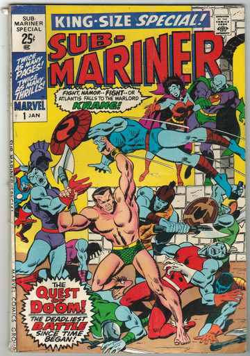Sub Mariner King Size Special #1 VG Front Cover