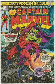 Captain Marvel #43 VG Front Cover