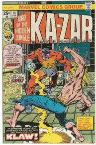 Ka Zar Lord of the Hidden Jungle #14 Very Fine