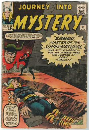 Journey Into Mystery #91 GD Front Cover