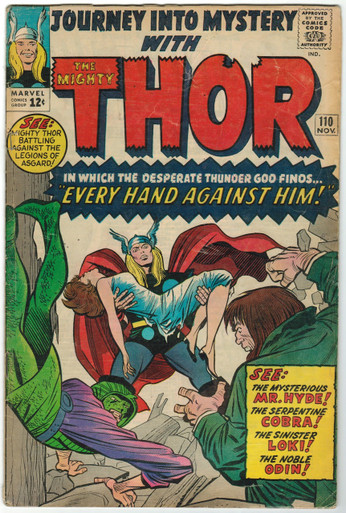 Journey Into Mystery #110 VG Front Cover