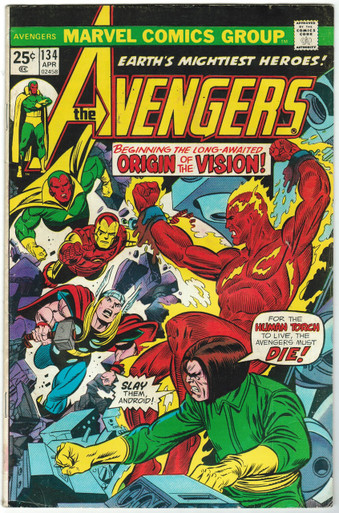 Avengers #134 FN Front Cover
