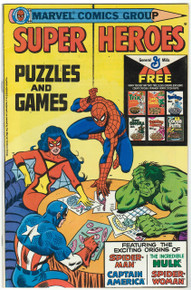 Super Heroes Puzzles and Games VF/NM Front Cover