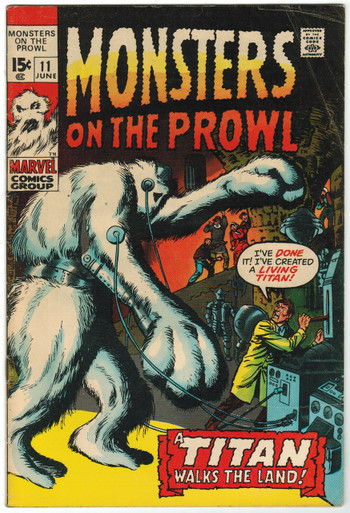 Monsters on the Prowl #11 VG Front Cover