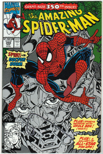 Amazing Spider Man #350 VF Front Cover