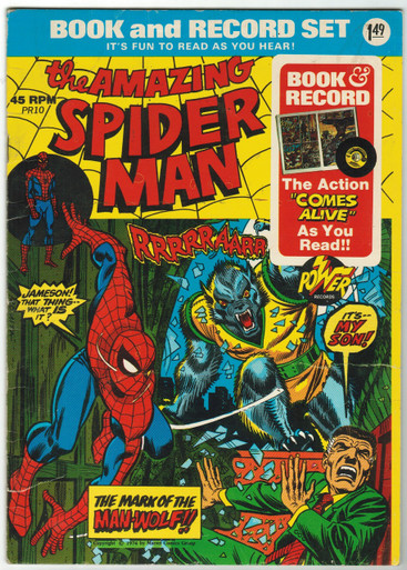 Amazing Spider Man PR-10 Book and Record Set Front Cover