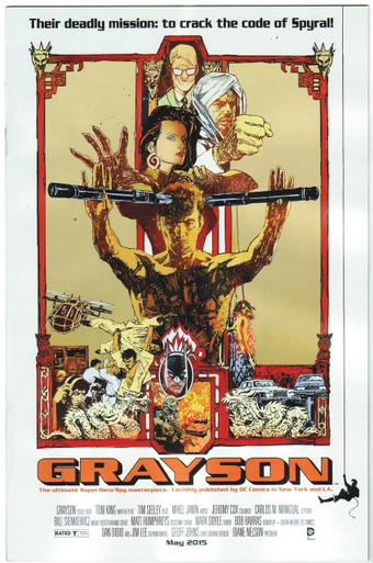 Grayson #8 Movie Poster Variant NM Front Cover