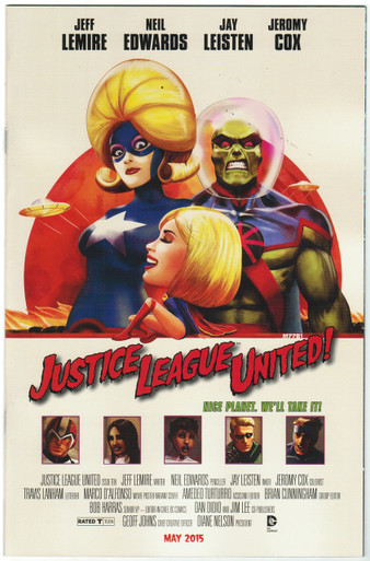 Justice League United #10 NM Movie Poster Variant Front Cover