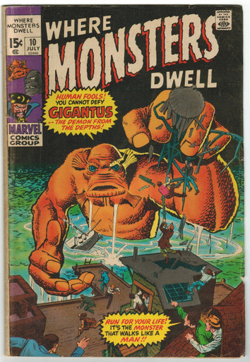 Where Monsters Dwell #10 GD Front Cover