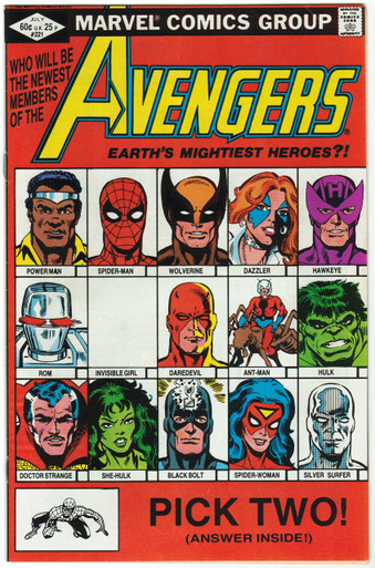 Avengers #221 VF/NM Front Cover