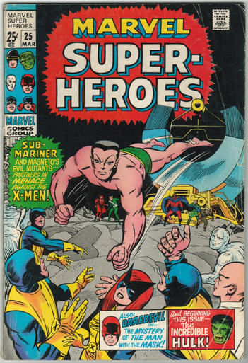 Marvel Super Heroes #25 GD Front Cover