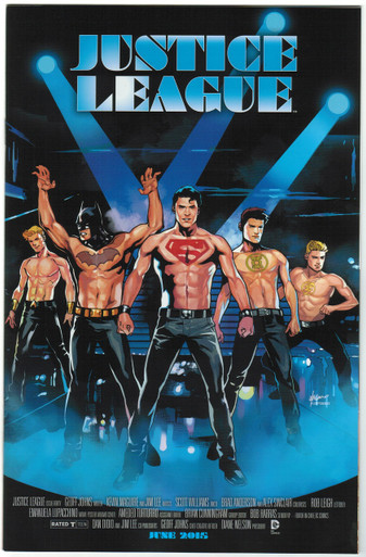 Justice League #40 Movie Poster Variant NM Front Cover