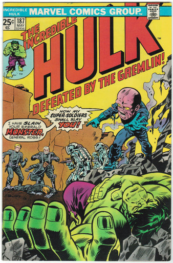 Incredible Hulk #187 VF Front Cover