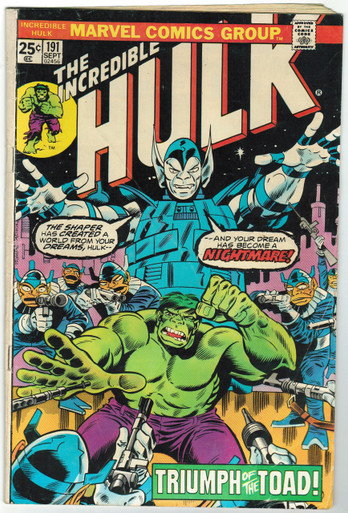 Incredible Hulk #191 VG Front Cover