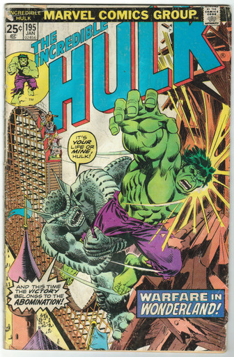 Incredible Hulk #195 GD Front Cover