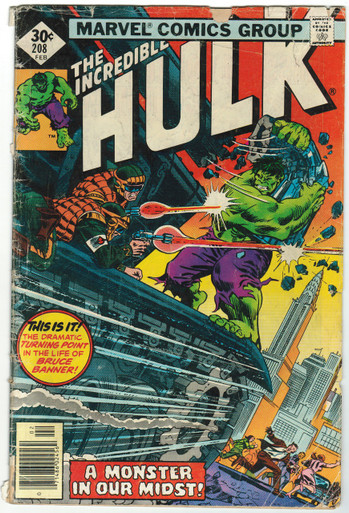 Incredible Hulk #208 GD Front Cover