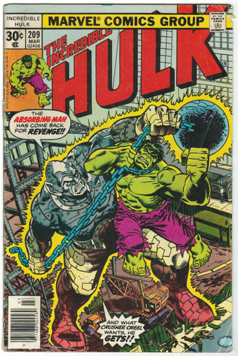 Incredible Hulk #209 GD Front Cover