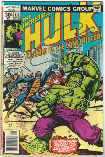 Incredible Hulk #212 VG Front Cover