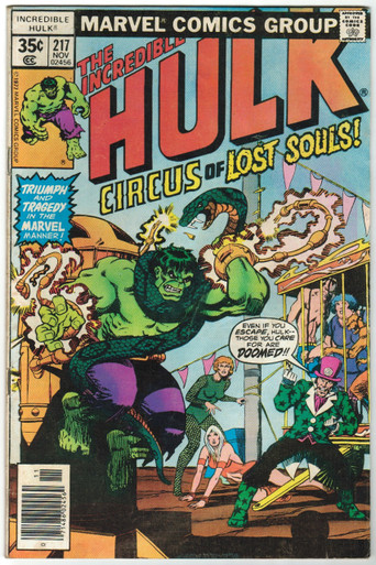 Incredible Hulk #217 VG Front Cover