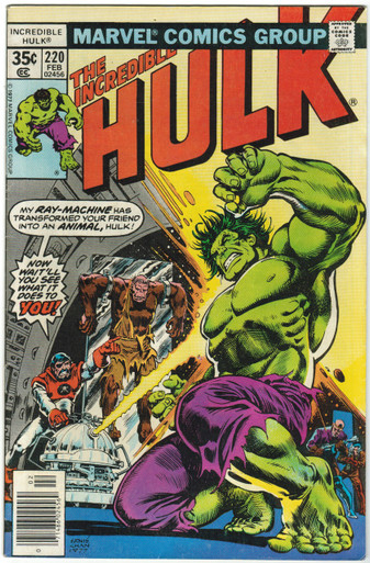 Incredible Hulk #220 VF Front Cover