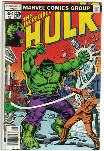 Incredible Hulk #226 VG Front Cover