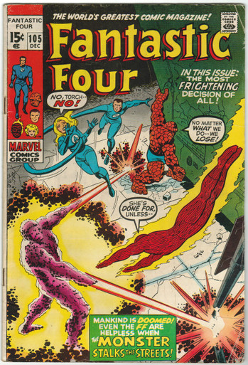 Fantastic Four #105 GD/VG Front Cover