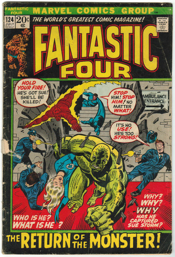 Fantastic Four #124 GD Front Cover
