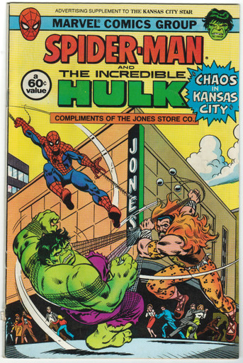 Amazing Spider Man & Incredible Hulk Kansas City Star Supplement FN- Front Cover