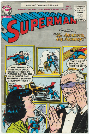 Superman #97 Good Pizza Hut Promo Front Cover