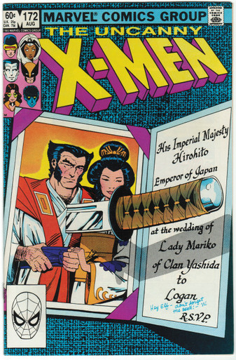 Uncanny X-Men #172 VF Front Cover