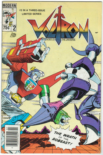 Voltron #2 VG Front Cover