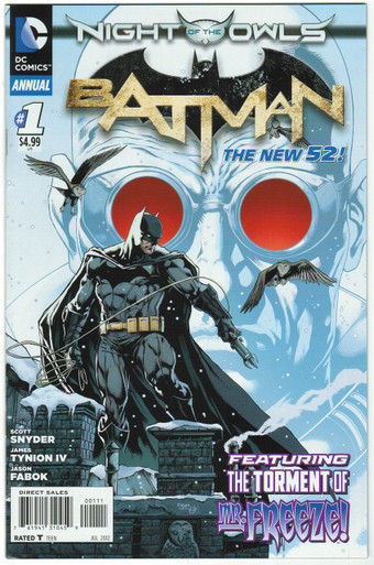 Batman Annual #1 NM Front Cover
