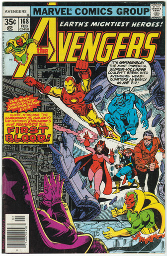 Avengers #168 FN+ Front Cover