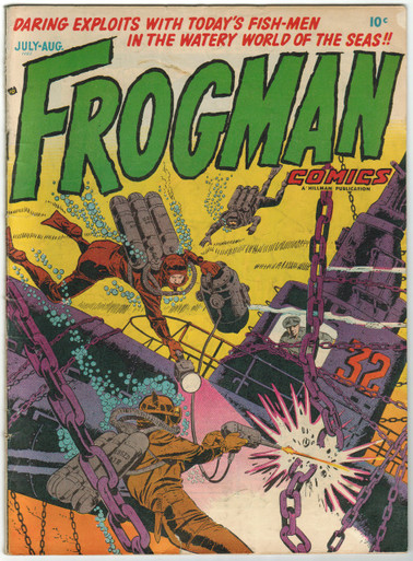 Frogman Comics #3 FN- Front Cover