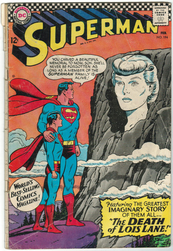 Superman #194 GD Front Cover