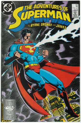 Adventures of Superman #440 VF/NM Front Cover