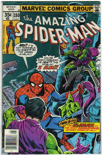 Amazing Spider Man #180 VG Front Cover
