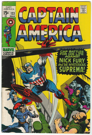 Captain America #123 VF Front Cover