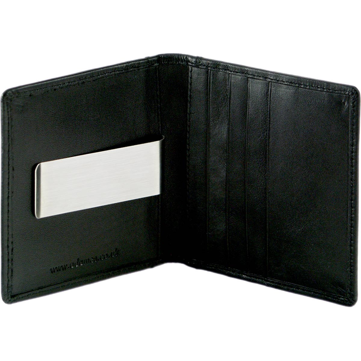 adames money clip wallet with oyster card holder black