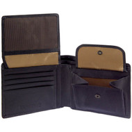 Tumble and Hide Italian Leather Wallet with Coin Pocket 2023 Black : Pockets
