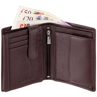 Mala Leather Wallet with RFID Blocking 111 Brown with Notes
